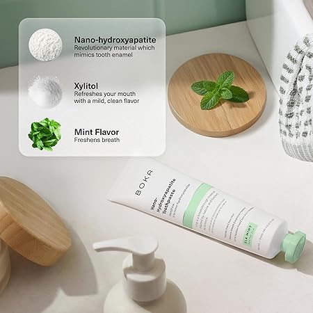 Boka Fluorfri tandpasta med nano-hydroxylapatit, remineraliserende, til følsomme tænder