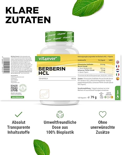 Berberin Intenso 120 Kapsler