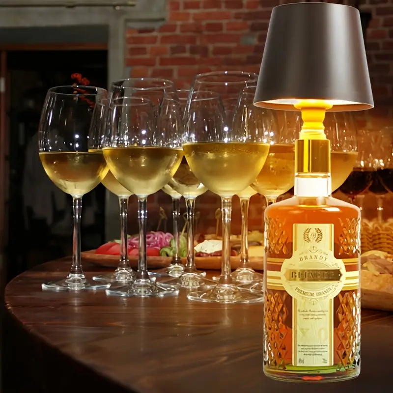 Smart flaskelampe med touch – Lige til at sætte i din flake  (Se video)