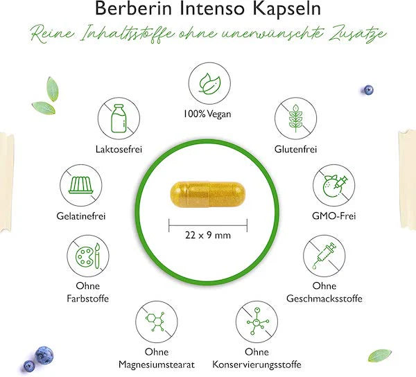 Berberin Intenso 120 Kapsler