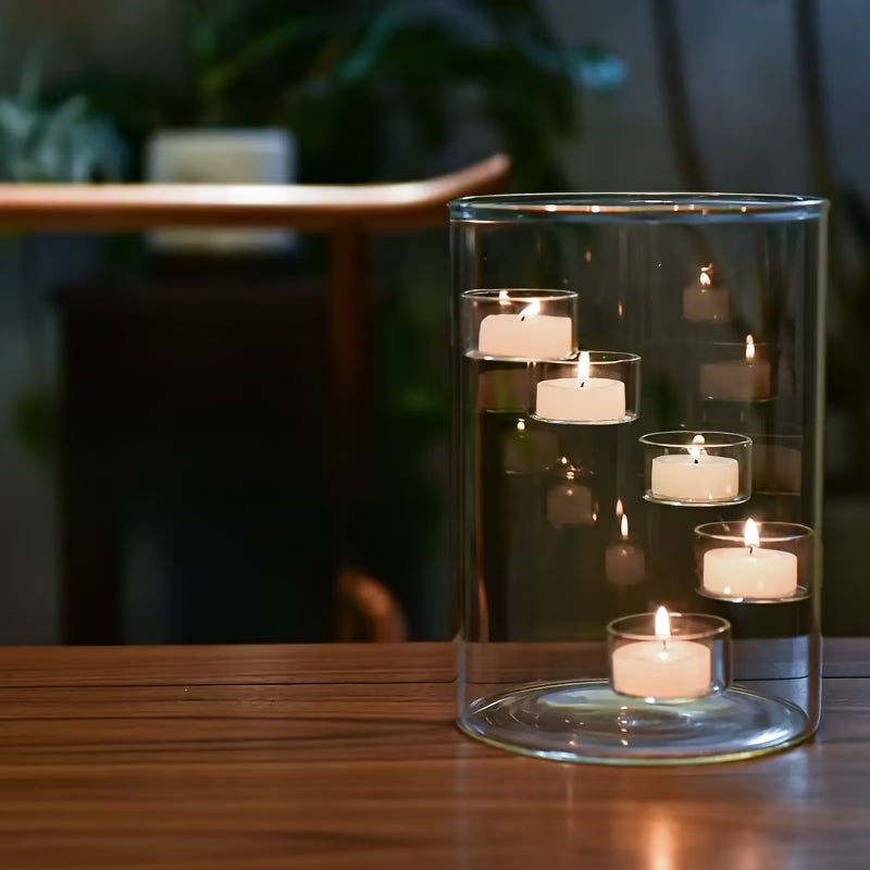 Løft stemningen med Europæisk Stor Glas Lysestage.