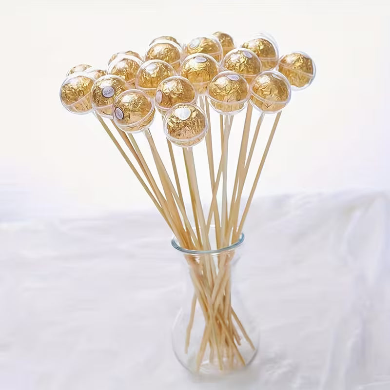 Chokoladeblomster systen med Bambuspinde – Den Uimodståelige Gaveindpakning til Valentinsdag og Festlige Anledninger