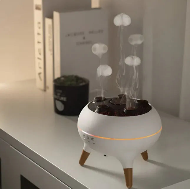 Flamme Aroma Diffuser – Elegant luftfugter til hjemmet (Sort eller Hvid )