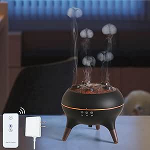 Flamme Aroma Diffuser – Elegant luftfugter til hjemmet (Sort eller Hvid )