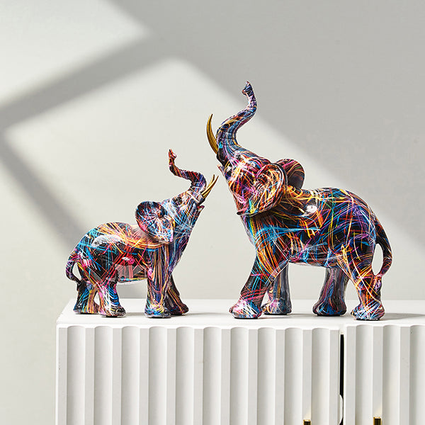 Model Elefant - Kreative farverige figurer