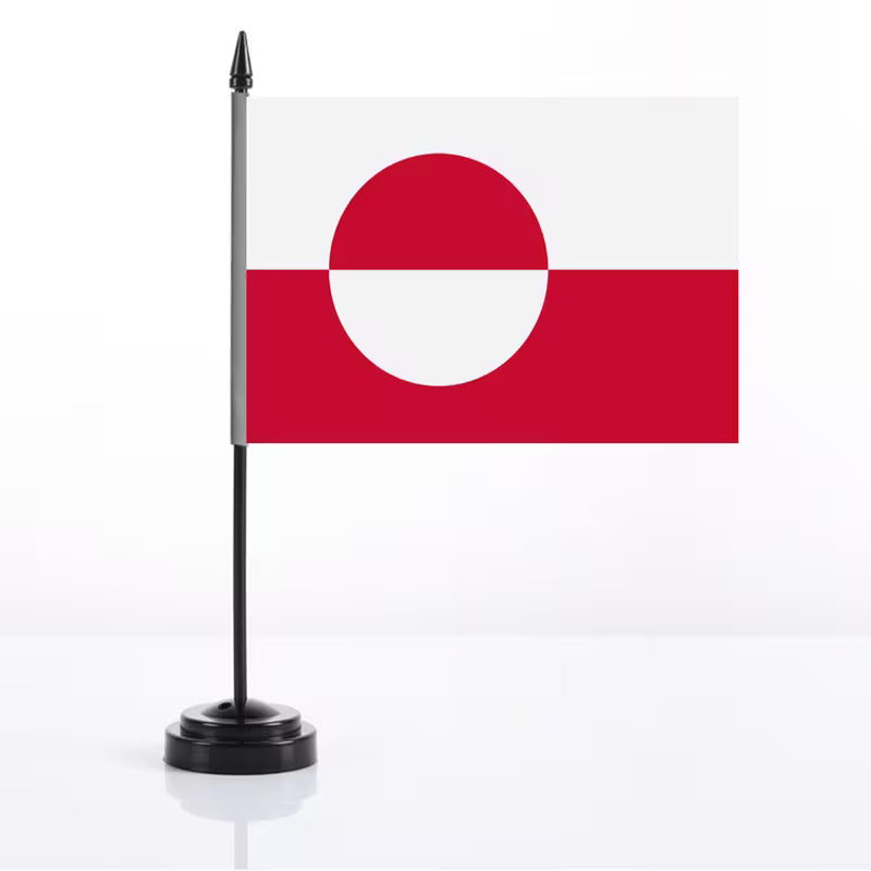 Elegante Grønland-bordflag til kontor eller privat