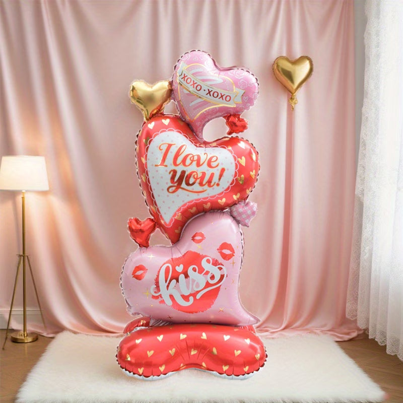 Stående Hjerteballon – Perfekt til Romantiske Fester og Fejringer (Se video)