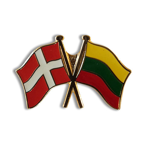Flag pin Danmark-Litauen Venskabsflag