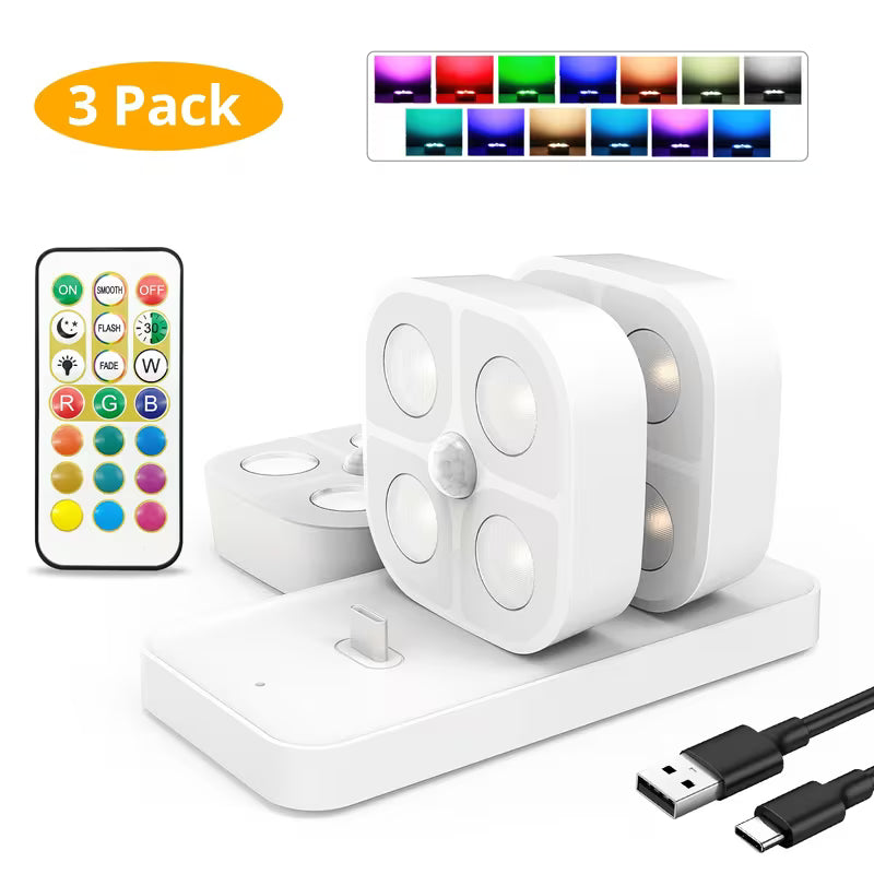 Opgrader hjemmet med 3-pak smarte natlamper! ( Se video )