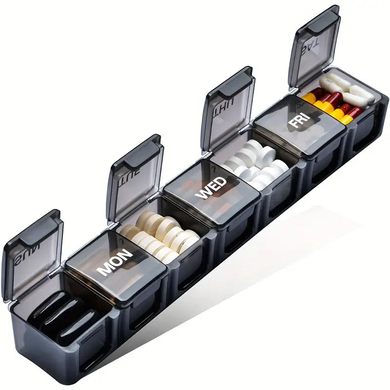 7 dages - ekstra stor ugentlig pilleorganizer