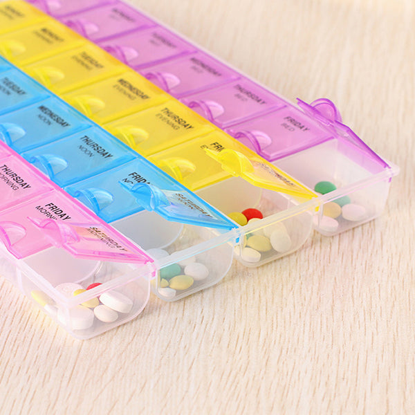 Tablet æske med 28 rum