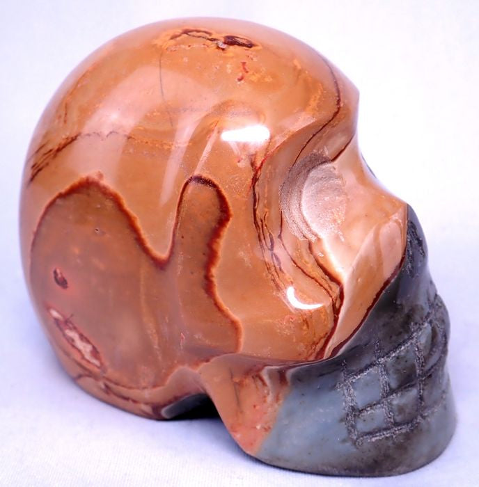 Beautiful a + jasper skull