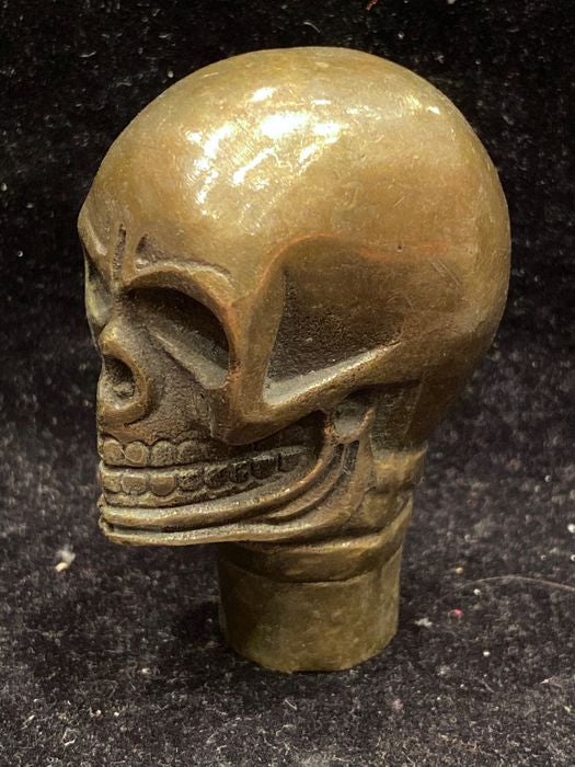 Bronze skull cane grip “memento morí”