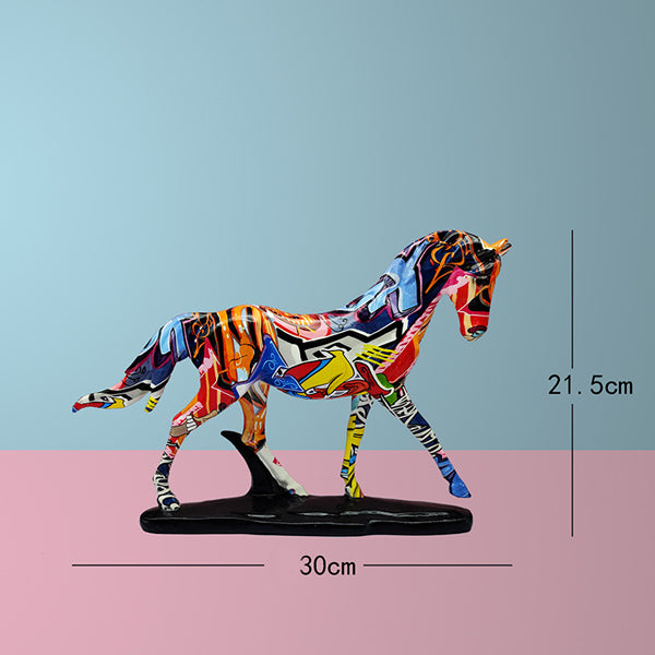 Model Hest B - Kreative farverige figurer