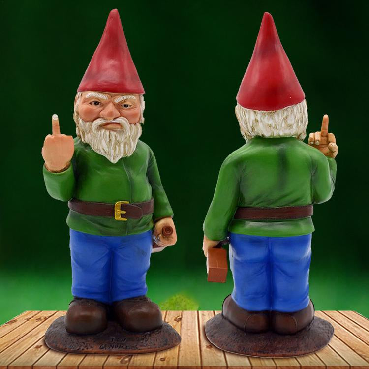 Sur nisse med fuck finger