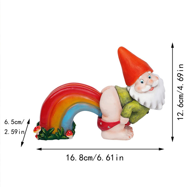 Nisse med regnbuelys