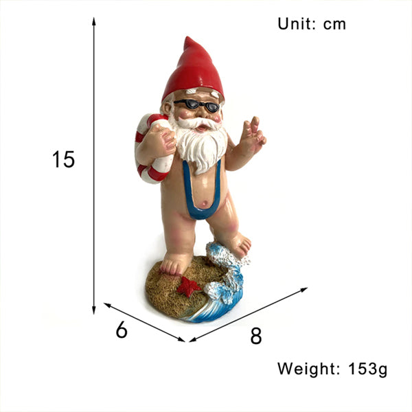 Nisse som er klar til en svømmetur