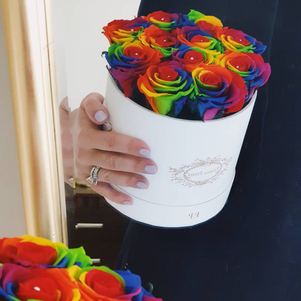 Quartet - Rainbow - Roser som holder ca. 1 år