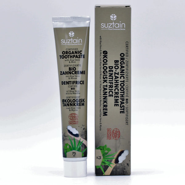 Suztain Certificeret Øko Tandpasta 75ml - Aloe Vera