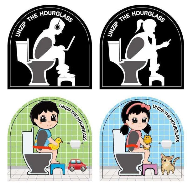 Toilet timeglas (med skægge motiver)
