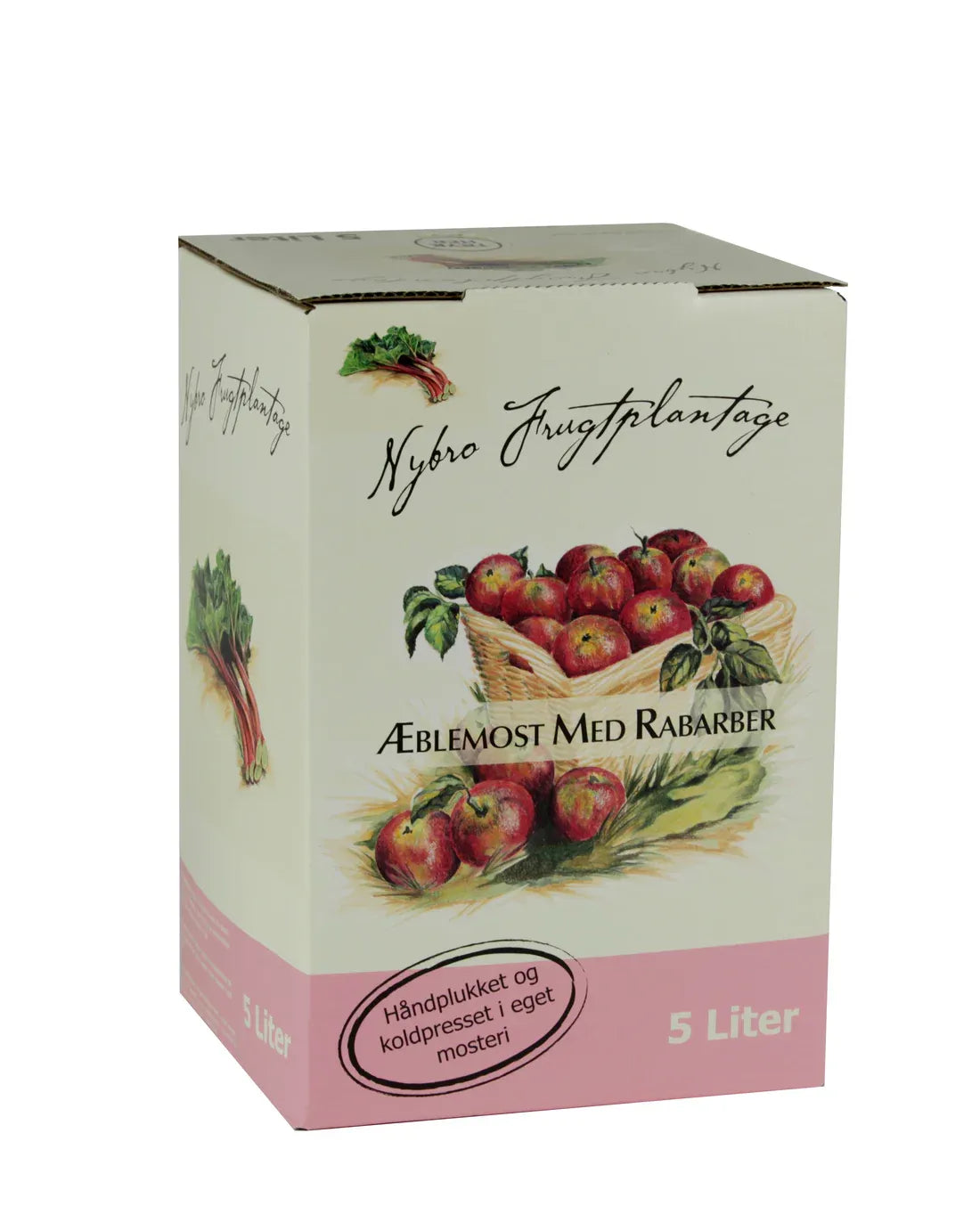 Æblemost med Rabarer - 5 Liter