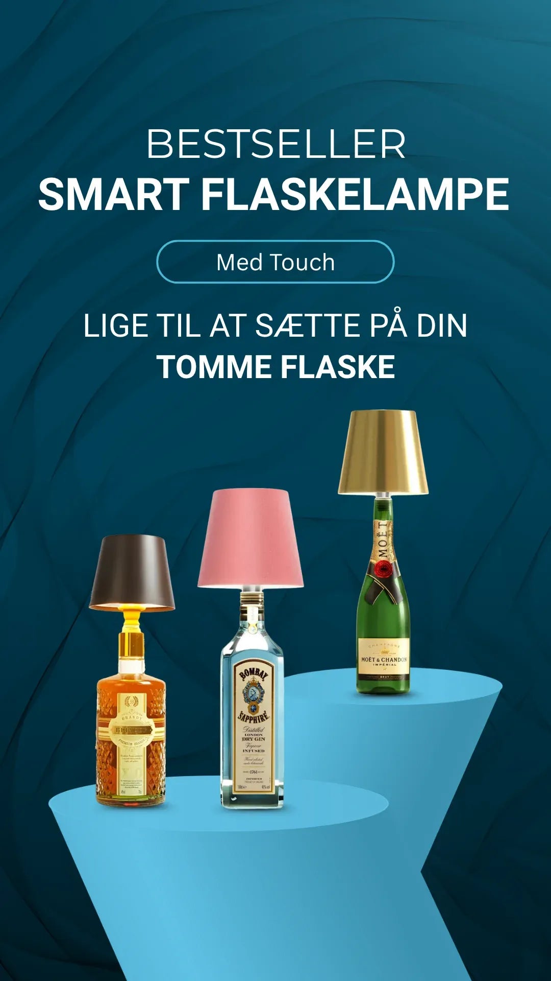 Smart flaskelampe med touch