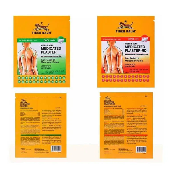 Gigt Smertelindrende Tiger Plaster (2 varianter varm og kold)