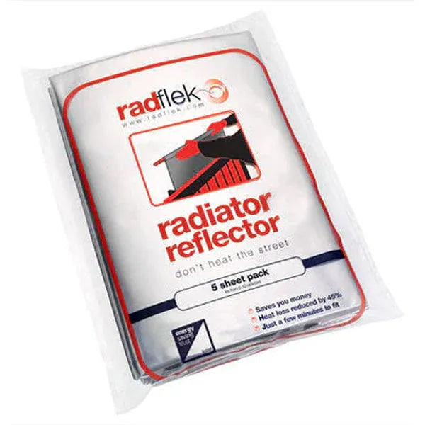 Radflek er en revolutionerende energibesparende radiatorreflektor, der reflekterer 95% af den spildte varmeenergi,