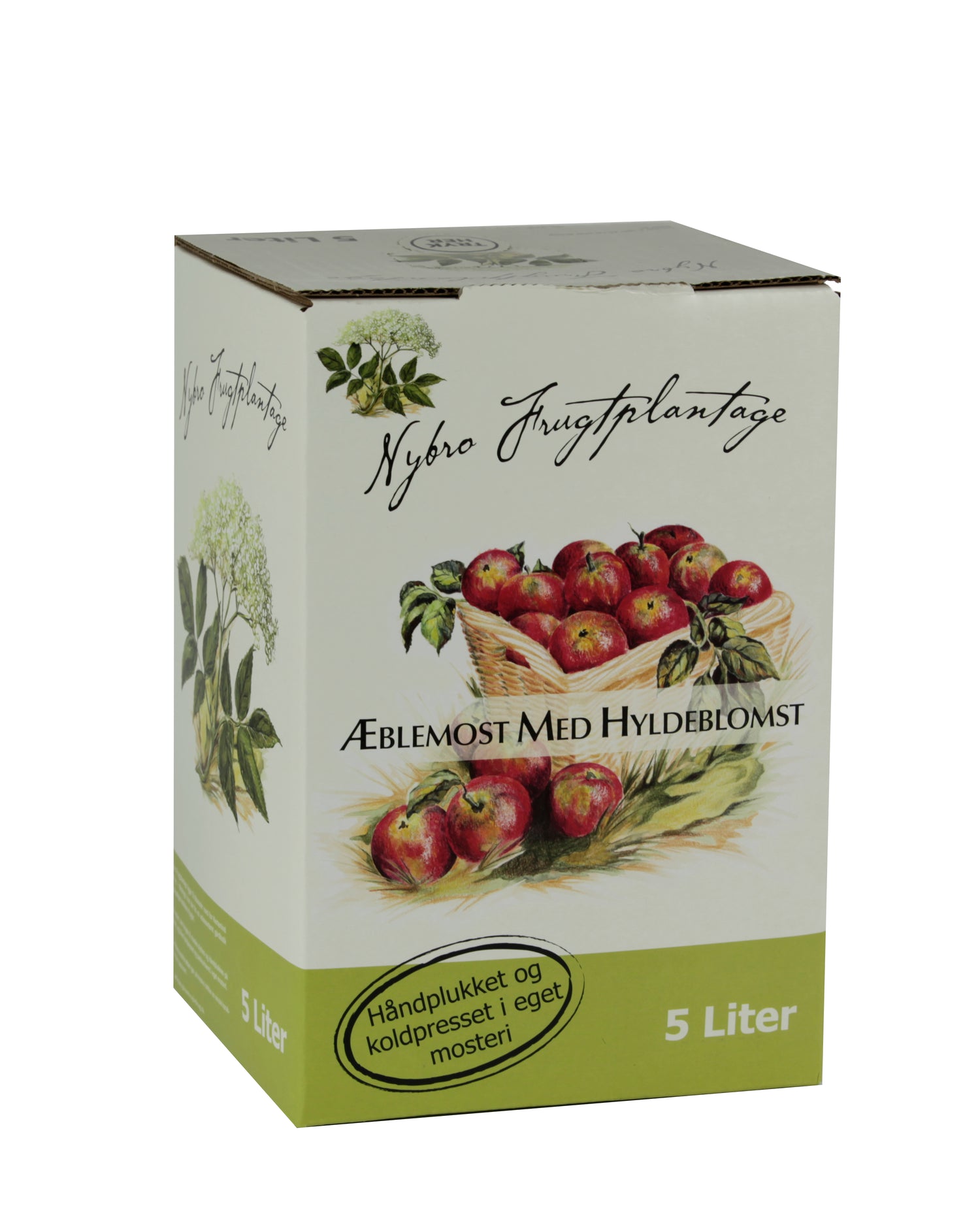 Æblemost med hyldeblomst - 5 Liter