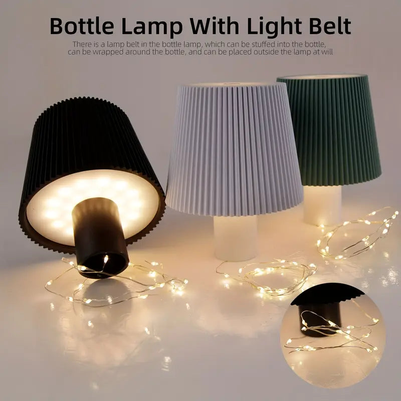 Lampe til vinflasker eller som bord lampe ( Se video )