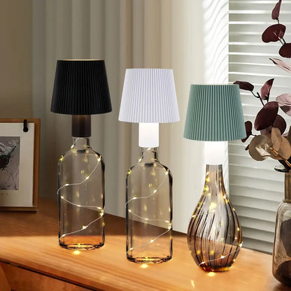 Lampe til vinflasker eller som bord lampe ( Se video )