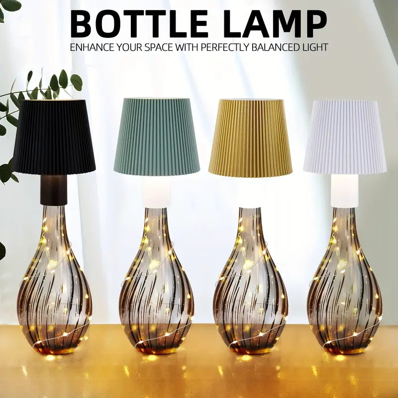 Lampe til vinflasker eller som bord lampe ( Se video )