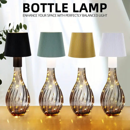 Lampe til vinflasker eller som bord lampe ( Se video )