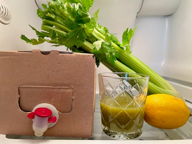 Økologisk bladselleri saft med citron Bag-in-Box 3 l