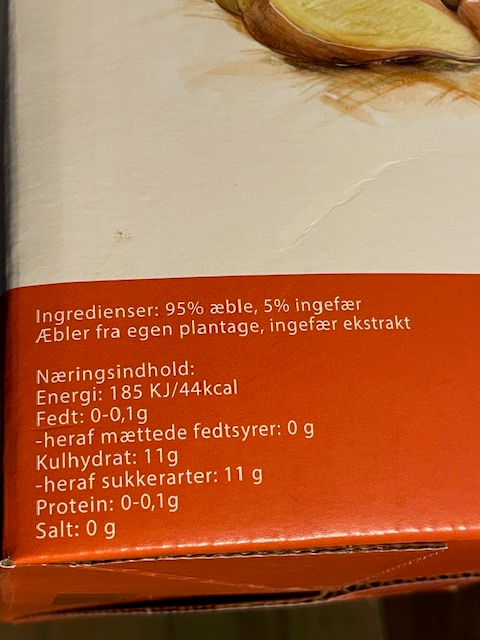 Æblemost med Ingefær  5 Liter