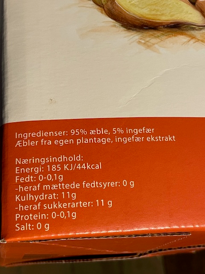 Æblemost med Ingefær  5 Liter