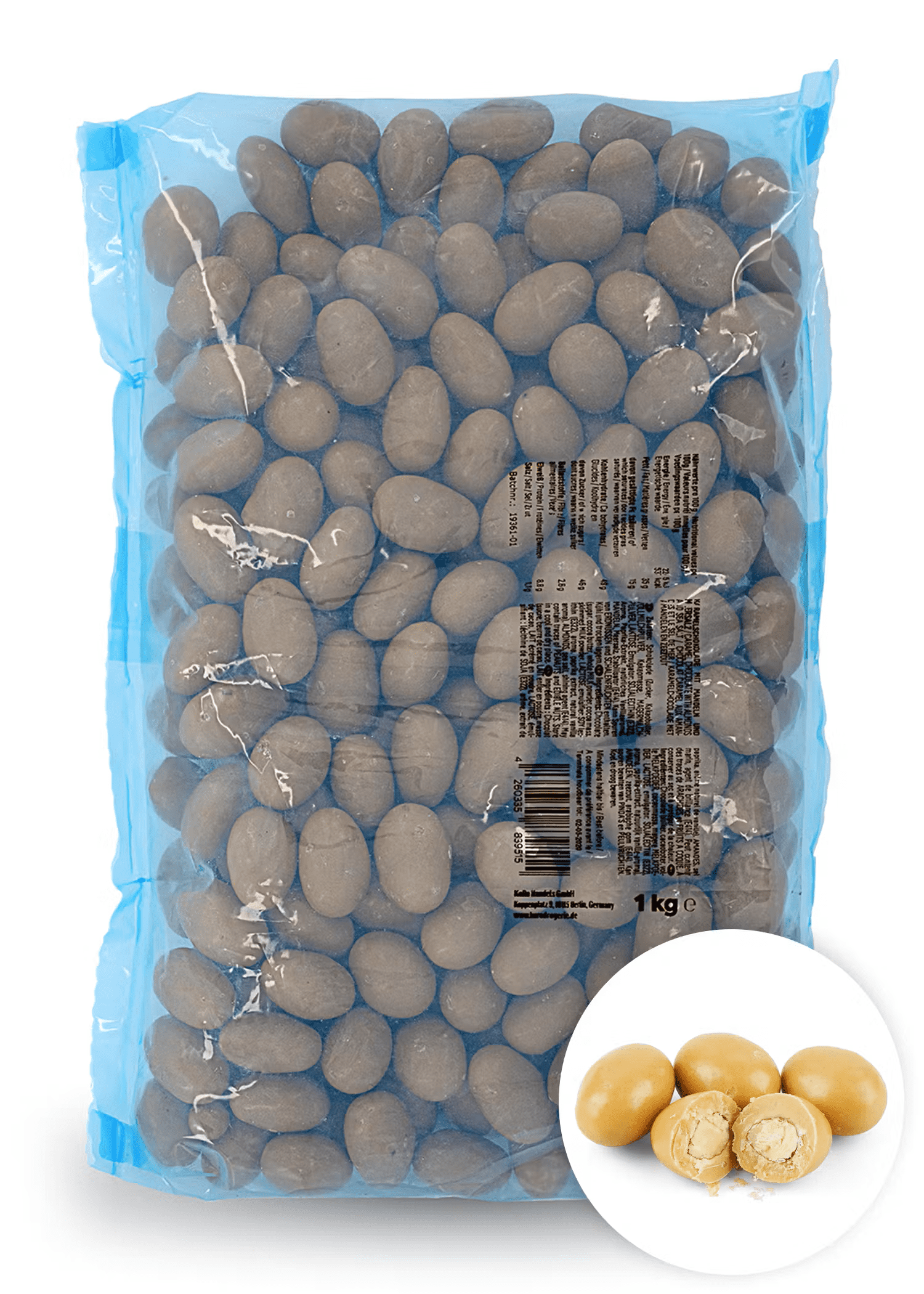 Karamel-chokolademandler med havsalt 1 kg