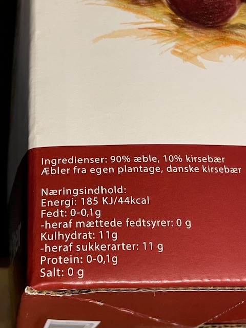 Æblemost med Kirsebær - 5 Liter