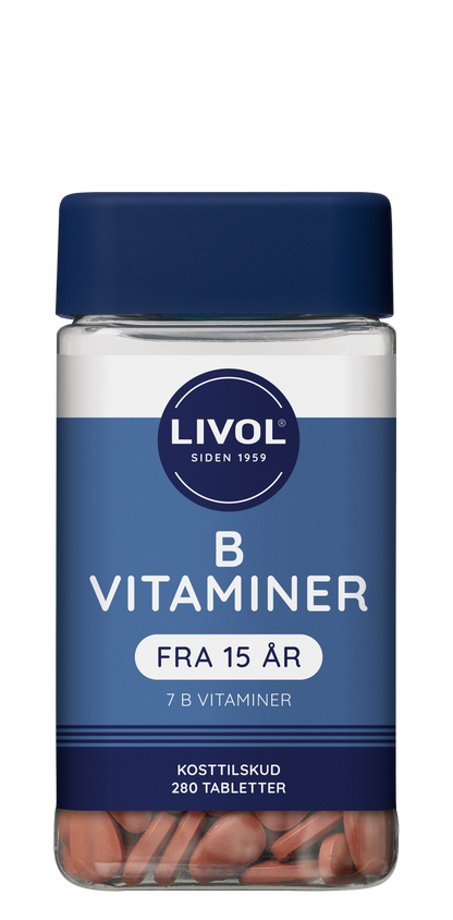B vitaminer 280 tab. Livol