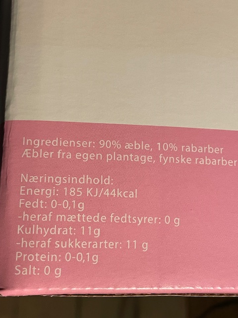 Æblemost med Rabarer - 5 Liter
