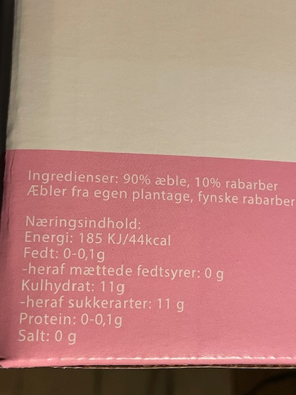 Æblemost med Rabarer - 5 Liter