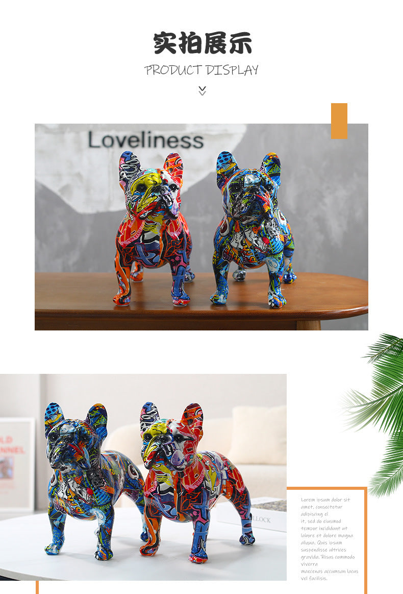 Model Bulldog - Kreative farverige figurer 2 farver