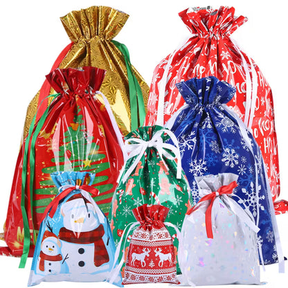 8 Assorterede Størrelser Små/Mellemstore/Store Julegavepose