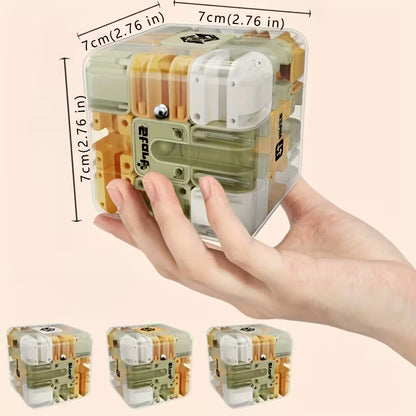 3D Kuglelabyrint Terning, Hjernegymnastik (SE VIDEO)