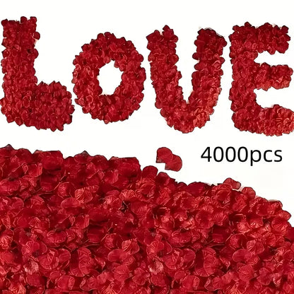 4000 Røde Rosenblade – Romantisk Dekoration til Enhver Anledning (Se video )