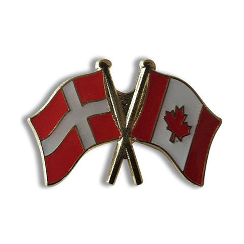Flag pin Danmark-Canada Venskabsflag