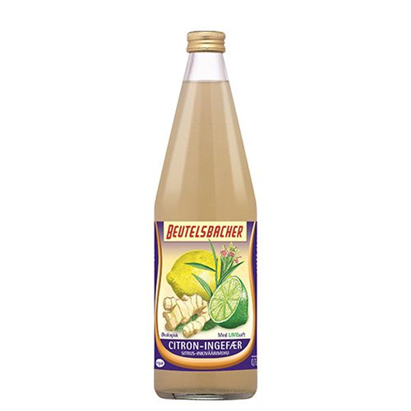 Citron-Ingefær limonade drik , Økologisk. 750 ml