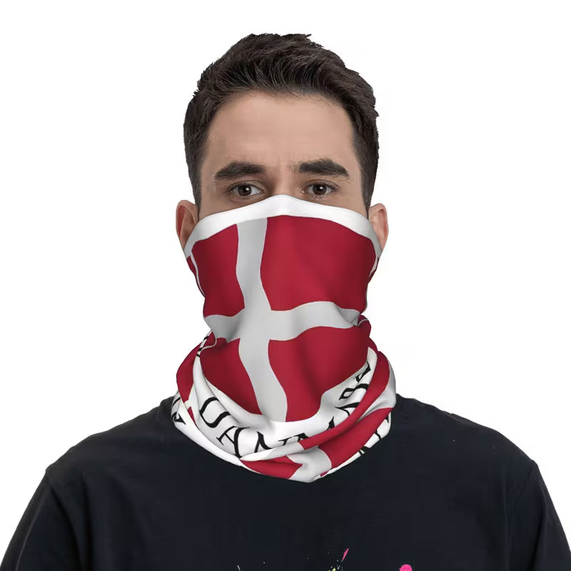 Danmarksflag Balaclava Tørklæde – Åndbar Unisex Beskyttelse