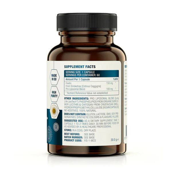 Fisetin Pro Liposomal - 150 mg, 60 kapsler