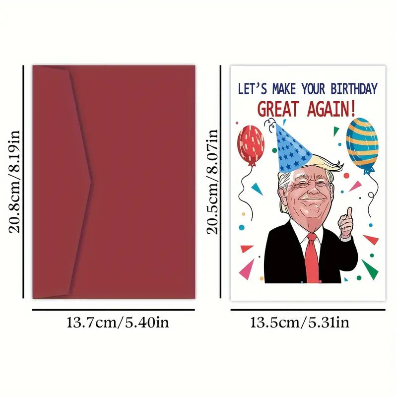 Trump Fødselsdagskort ( Let`s make your birthday GREAT AGAIN )